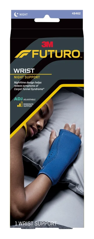 The FUTURO Night Wrist Support in its 3M retail package